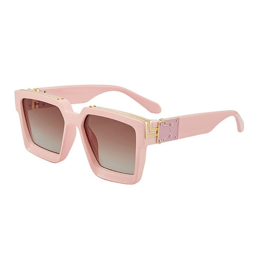 Shield Square Pink Sunglasses