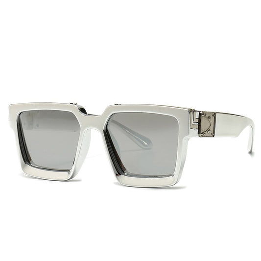 Shield Square Silver Sunglasses