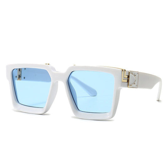 Shield Square Blue Sunglasses