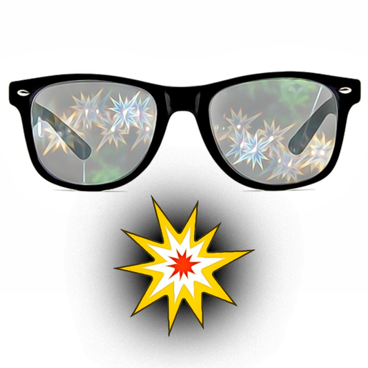 Sparkling Star Effect Diffraction Glasses